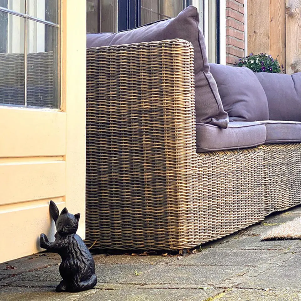 Best for Boots Deurstopper kat - gietijzer - 13 x 10 x 21 cm