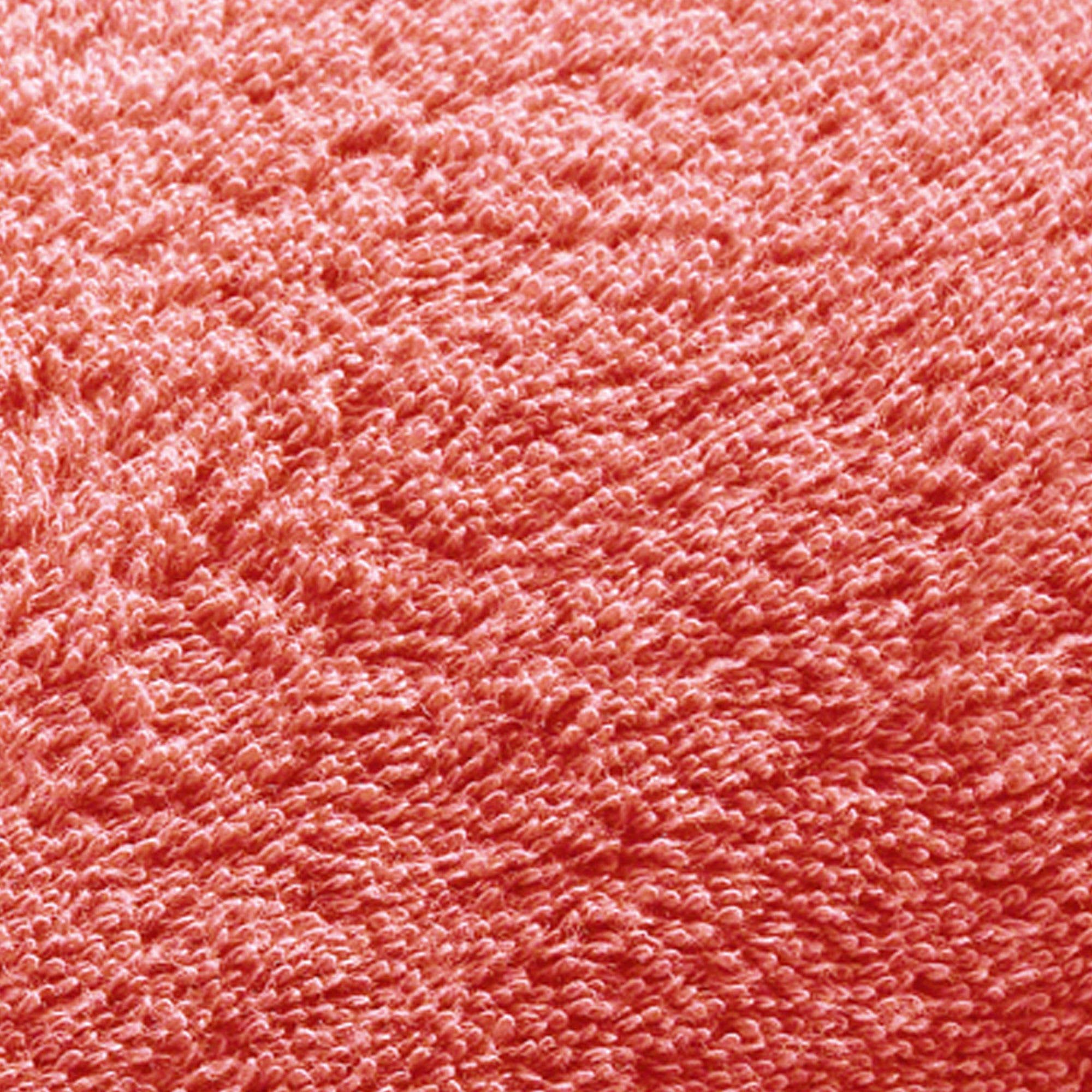 CLAIRE - Lot de 2 gants de toilette 15x20 rose corail en coton