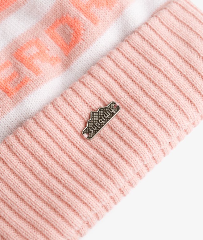 Superdry Logo Knit Beanie Hat