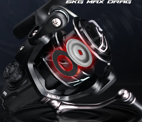 NNEOBA Stream 1000 Spinning Reel Carbon Drag Washers Black