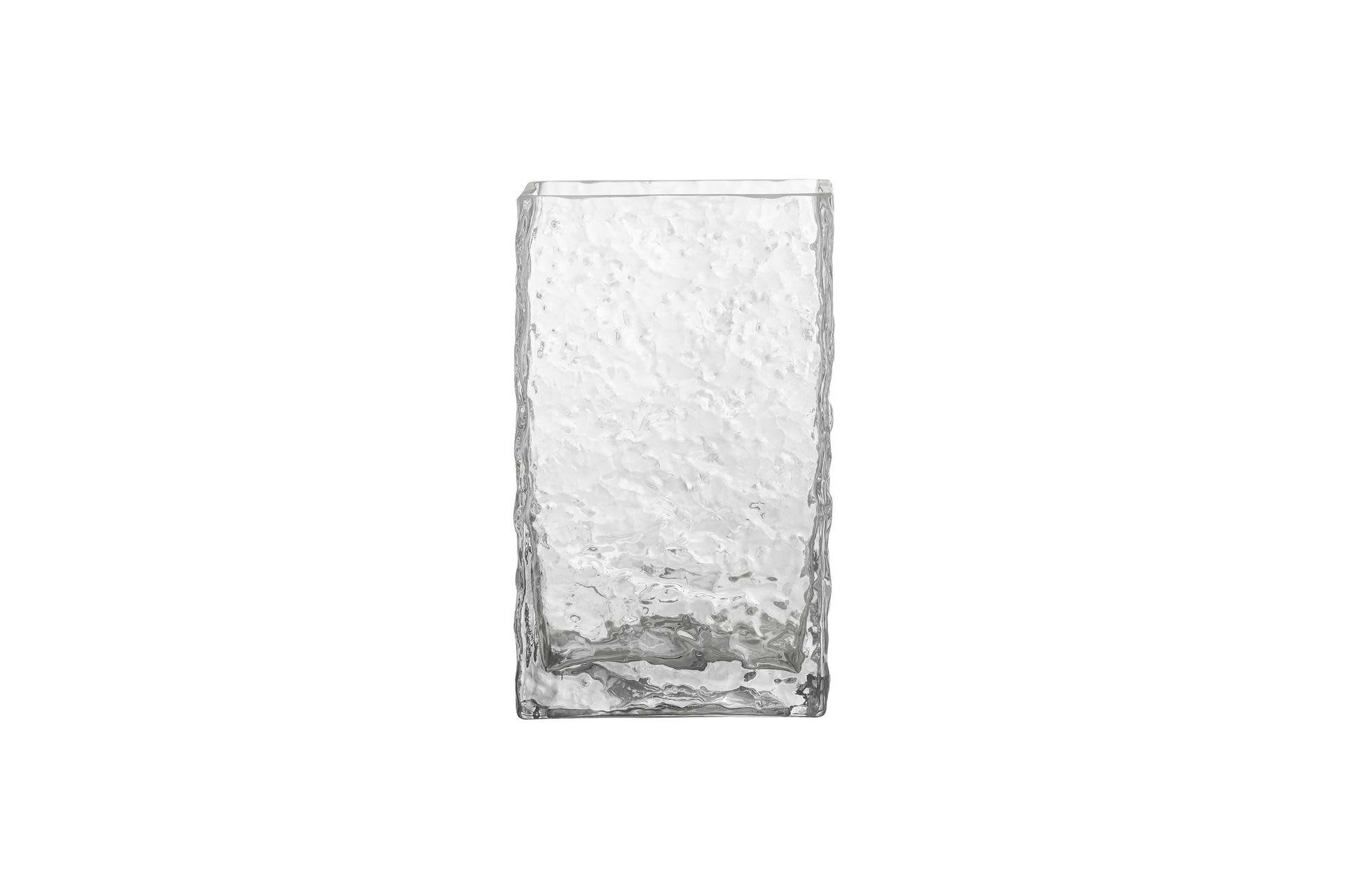 REMON - Vase transparent en verre H20cm