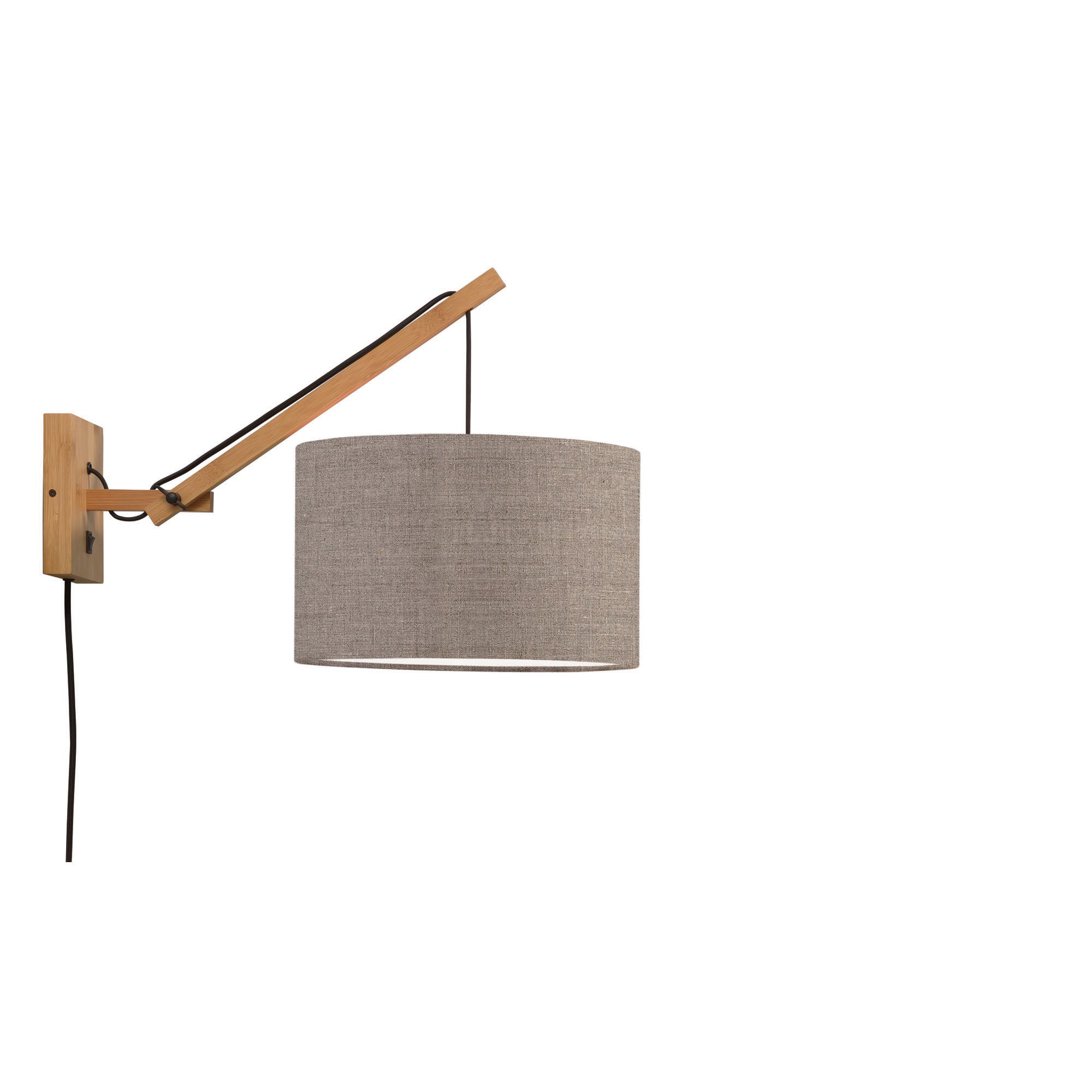 GOOD&MOJO wandlamp Andes - bruin - Ø32cm
