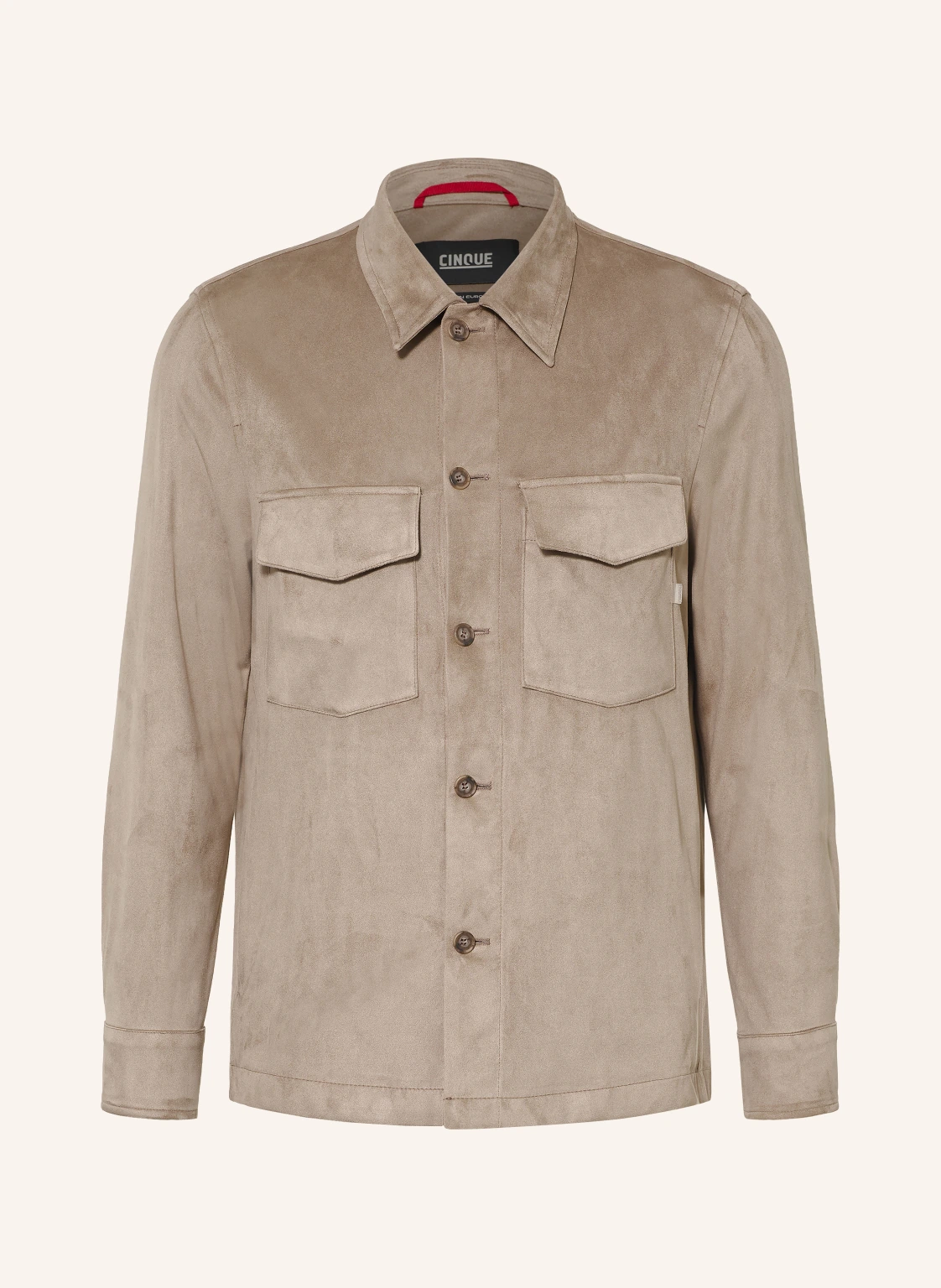CINQUE Overshirt CIMULTI in Lederoptik