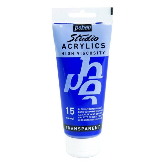 Pebeo Dark Ultramarine Blue Studio Acrylic Paint 100ml