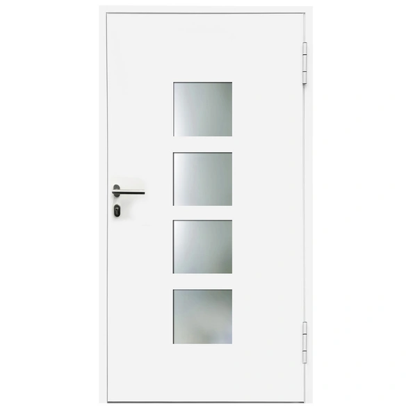 Aluminium-Haustür »Marte«, stahlblau