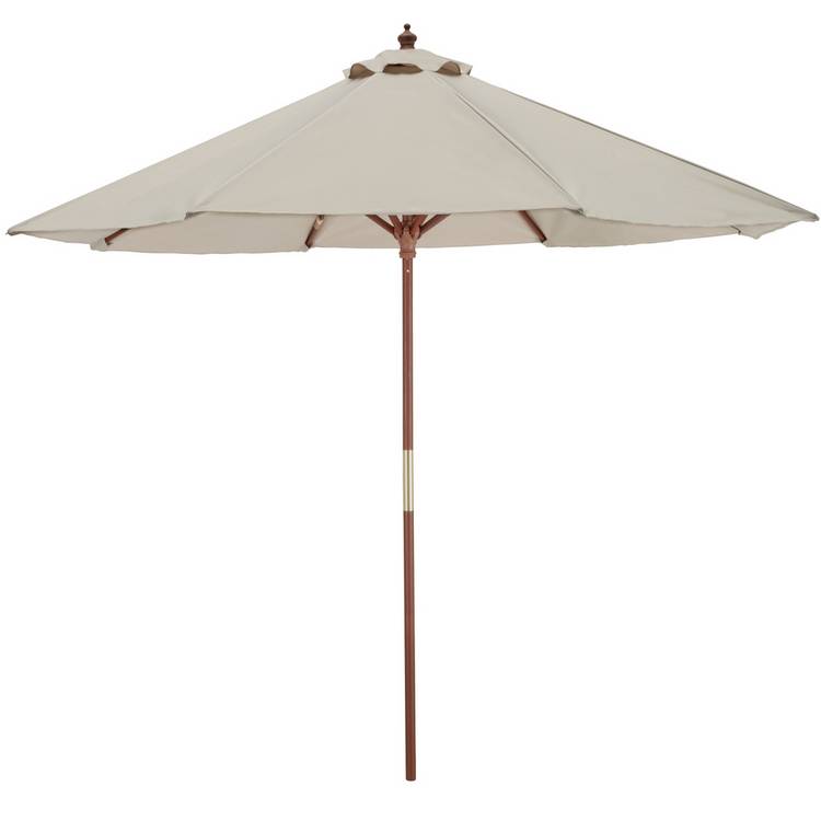 Habitat 2.7m Water Repellent Garden Parasol - Cream