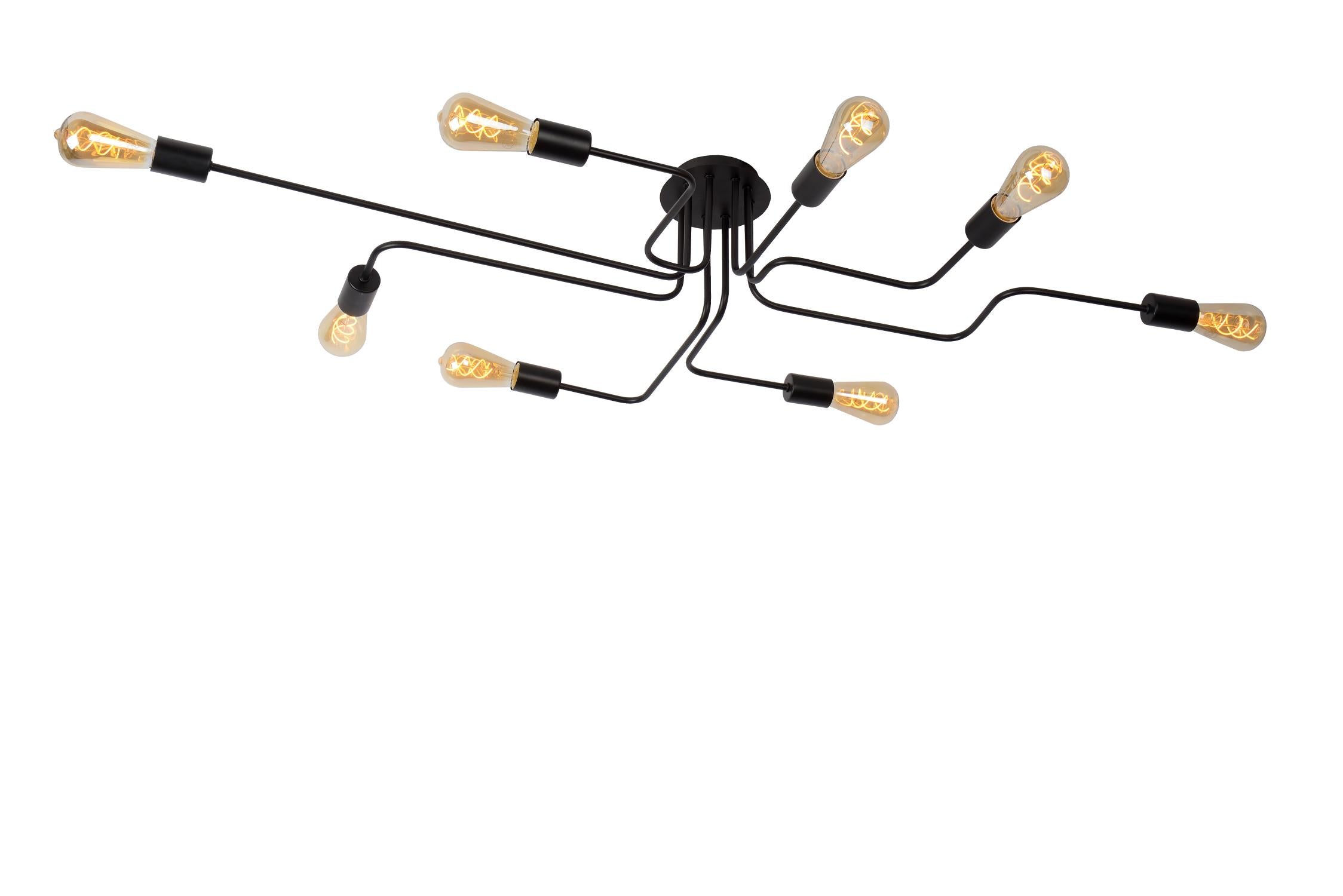 Lucide LESTER Plafonnière - Zwart