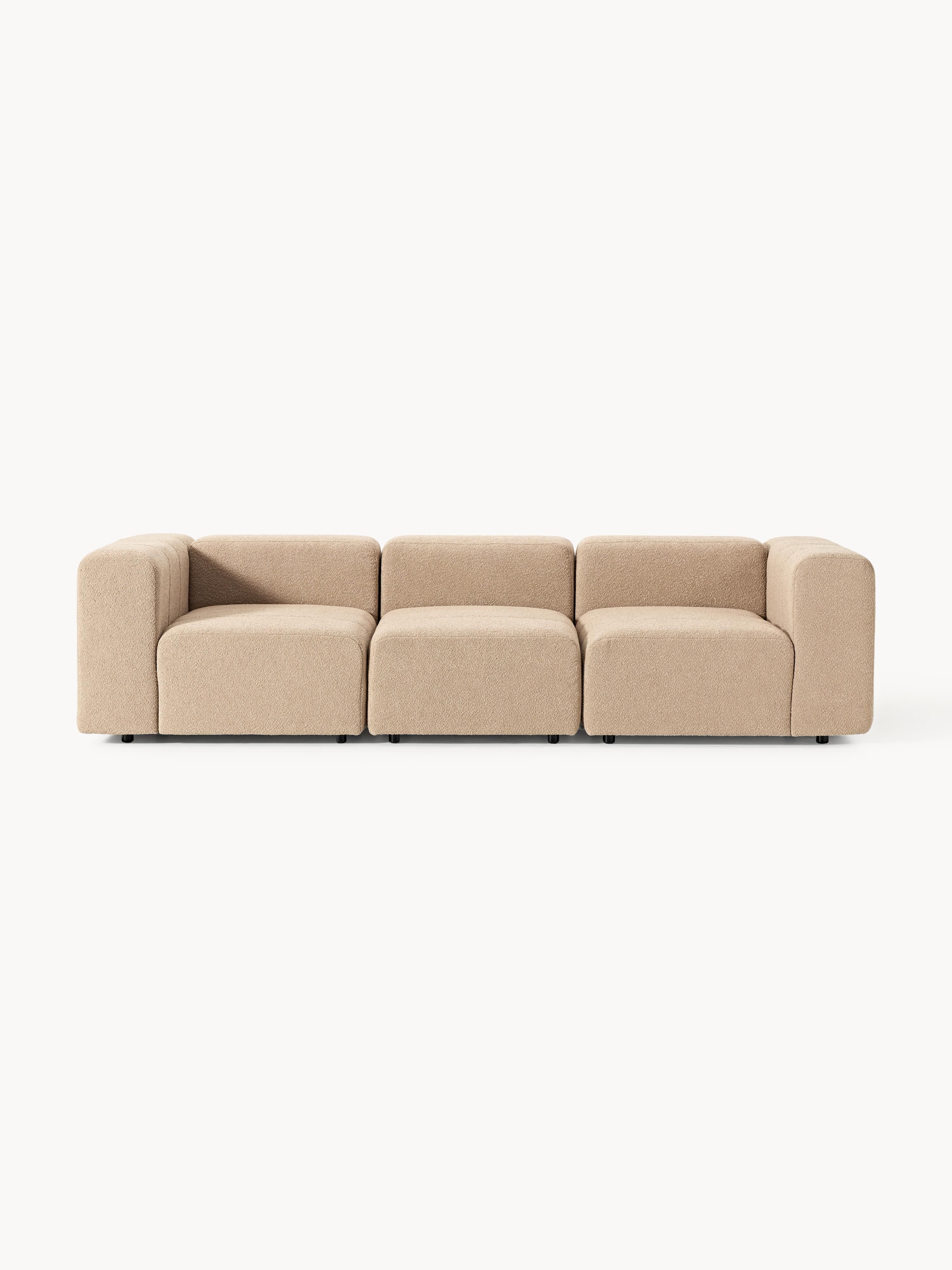 Modulares Bouclé-Sofa Lena (4-Sitzer)
