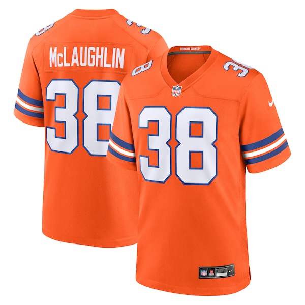 Jaleel McLaughlin Denver Broncos Nike Mile High Collection 1977 Throwback Player Game Jersey - Orange