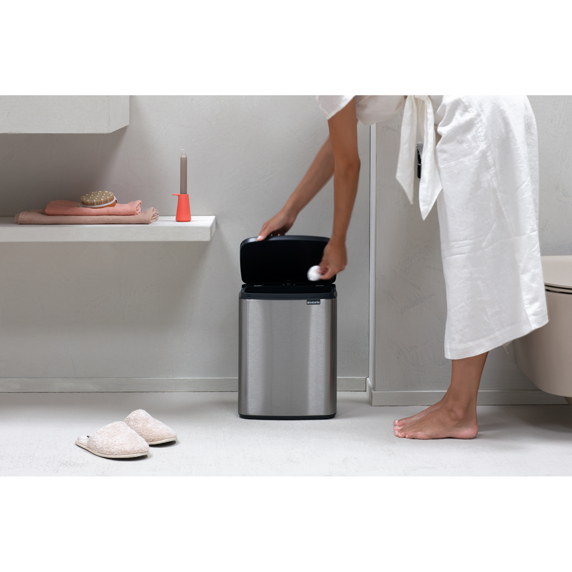 Brabantia Bo Afvalemmer, 7 liter - Matt Steel Fingerprint Proof