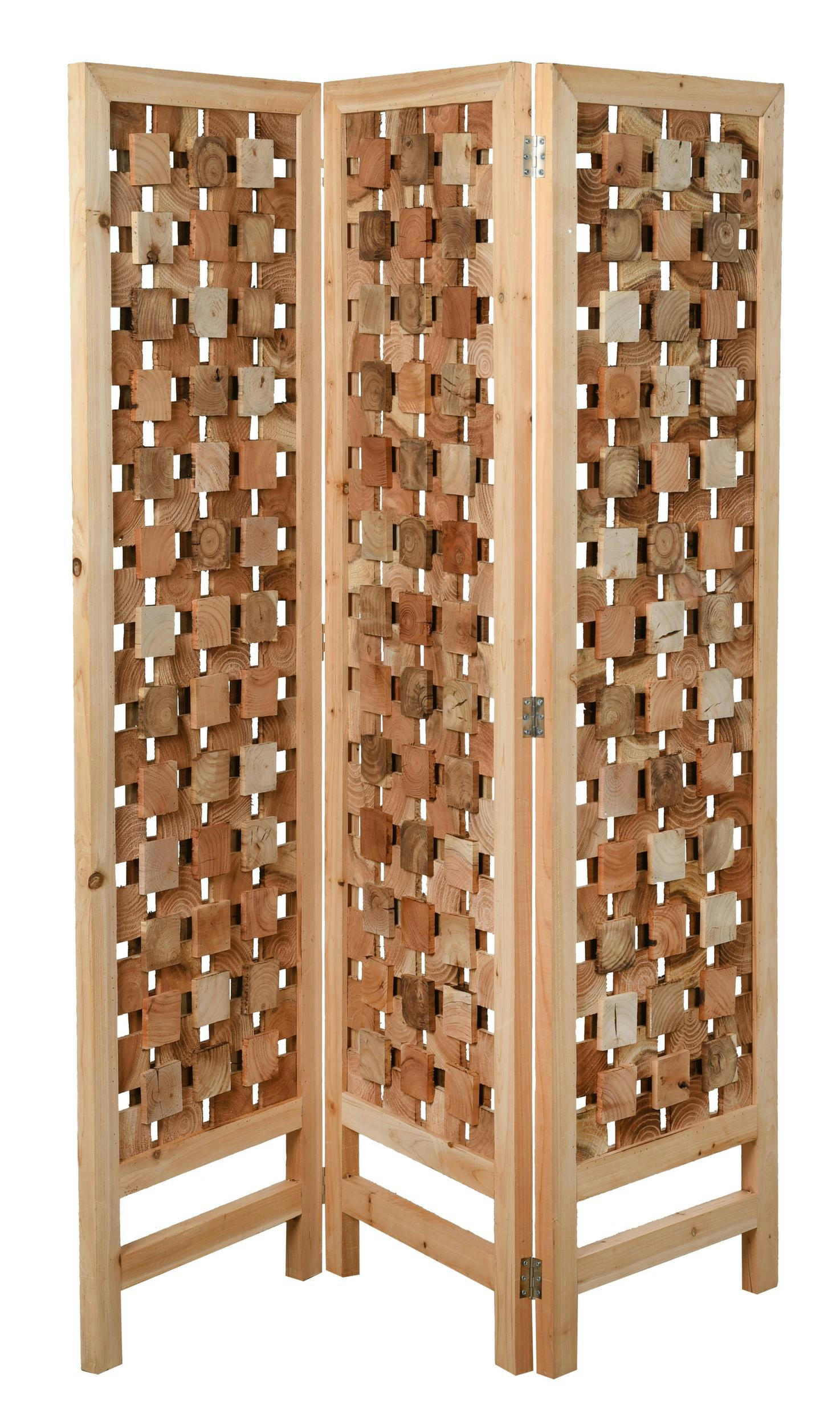 - Paravent en pin naturel