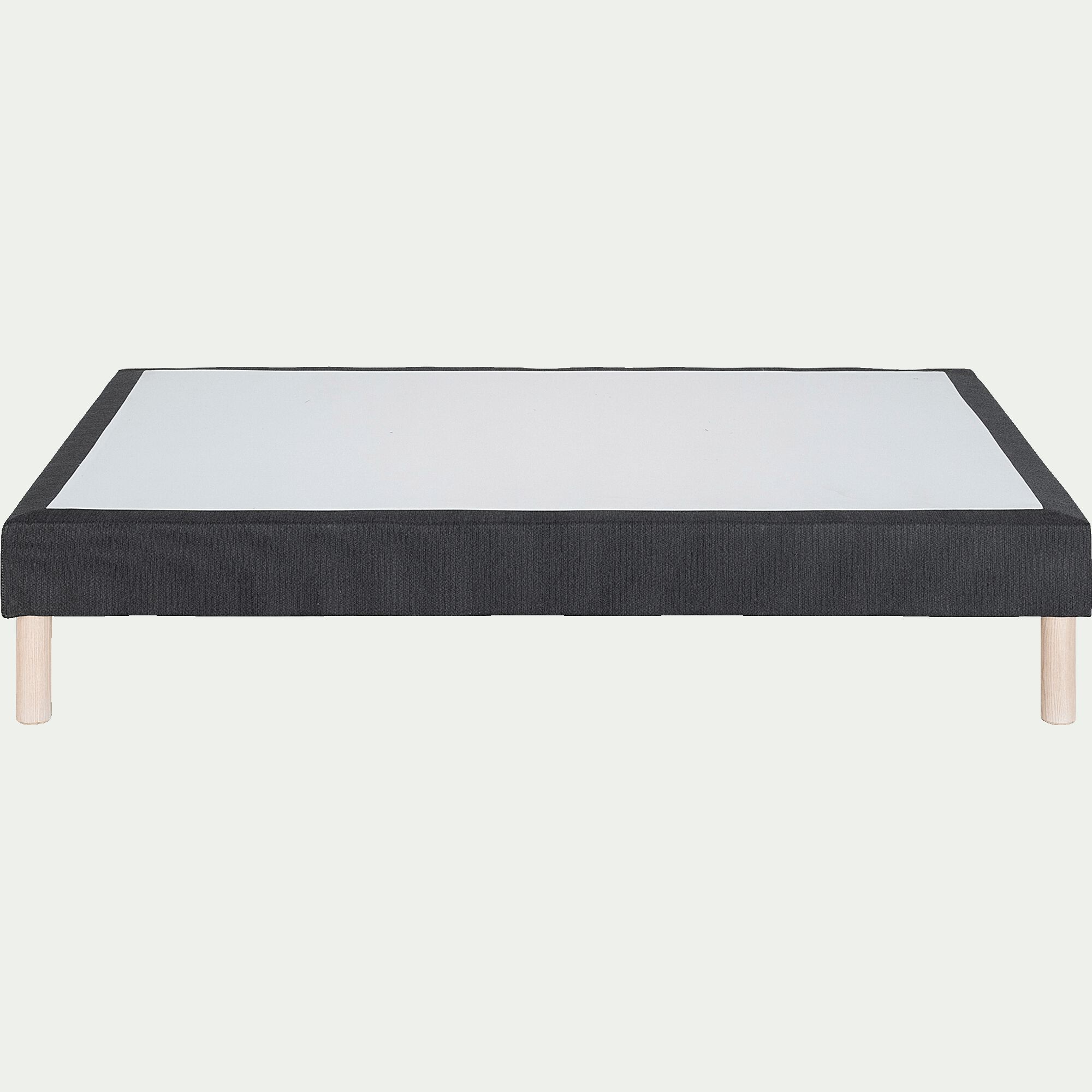 SORMIOU - Sommier tapissier 140x190cm gris anthracite