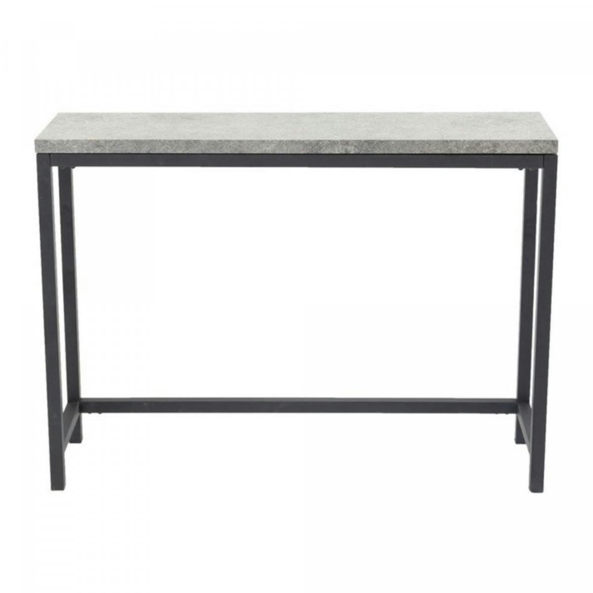 RITZ - Console rectangulaire moderne 110cm gris