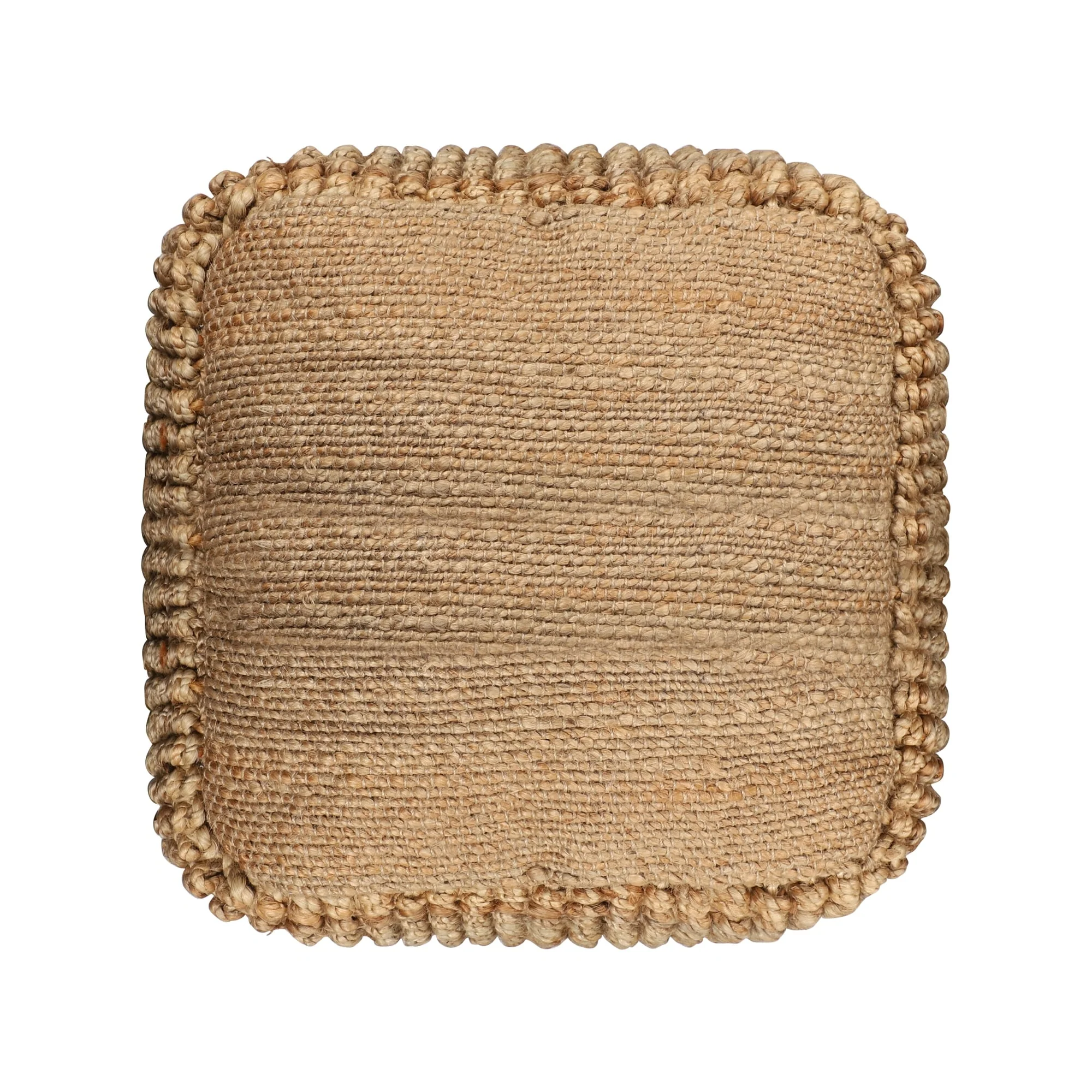 Sevita Natural Farmhouse Solid Hand-Made Pouf