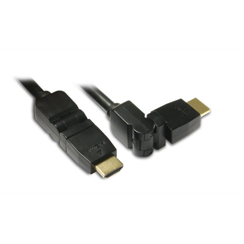 Câble HDMI rotatif mâle - mâle 1,5 m