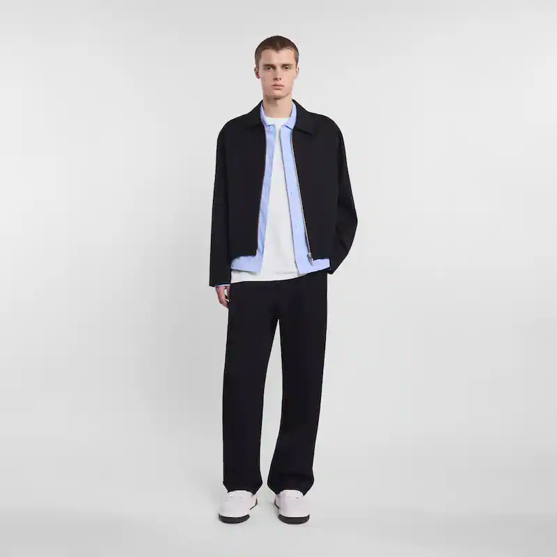 Trousers in cotton gabardine