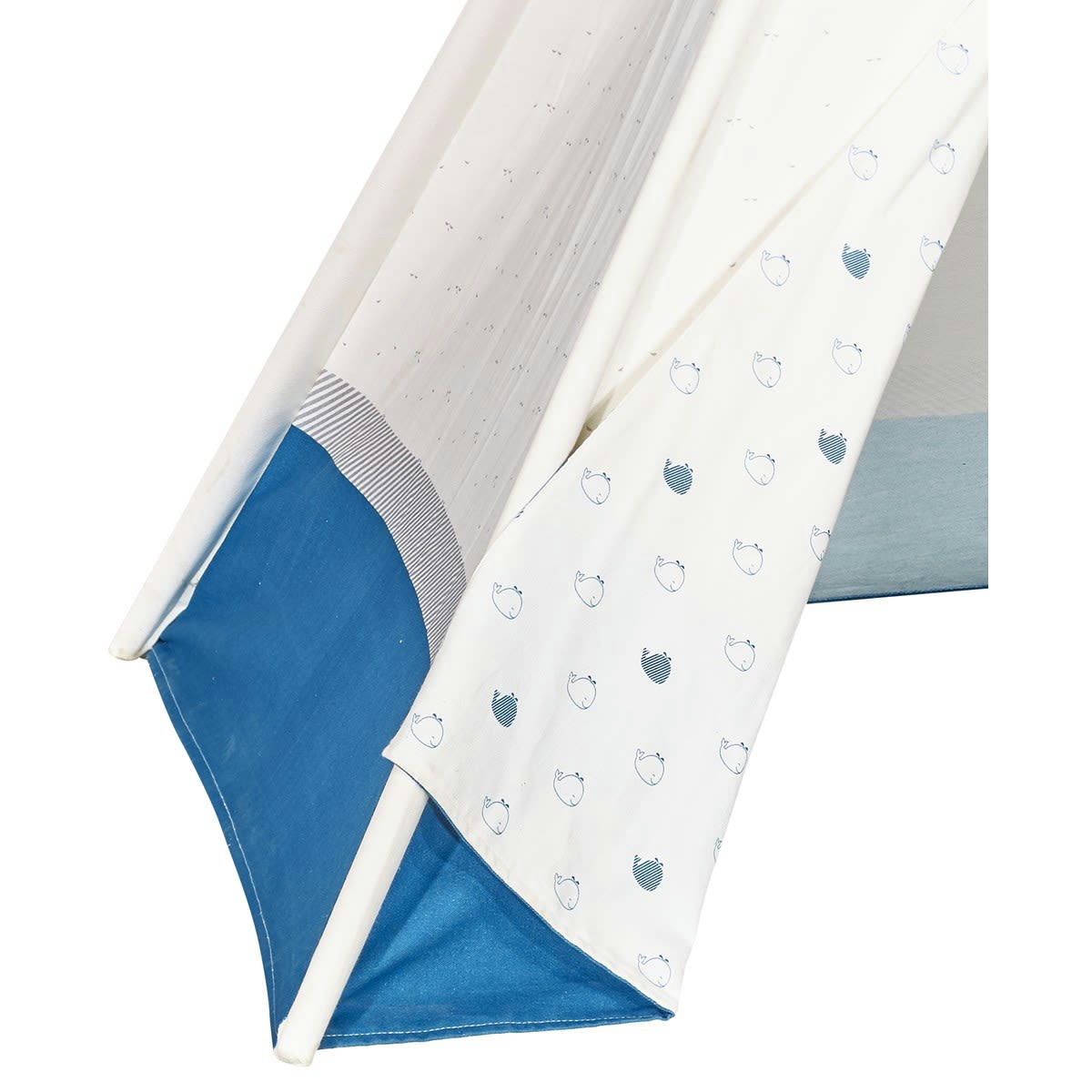BLUE BALEINE - Tipi en toile en coton blanc