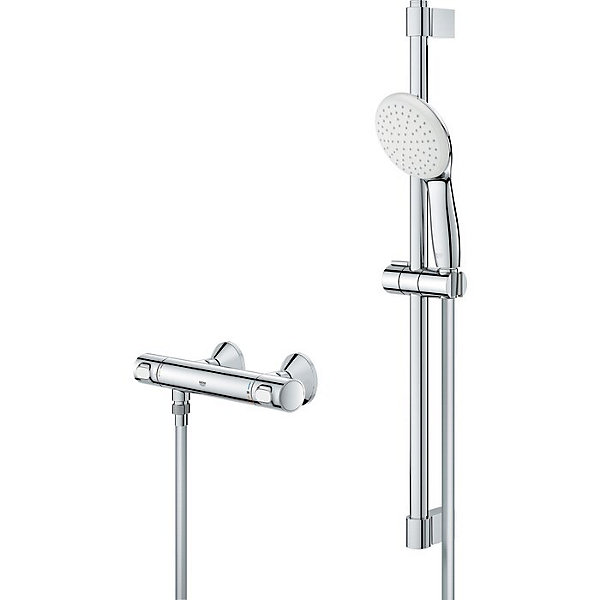 Ensemble de douche avec mitigeur thermostatique - Grohe - Grohtherm 500 - Tempesta