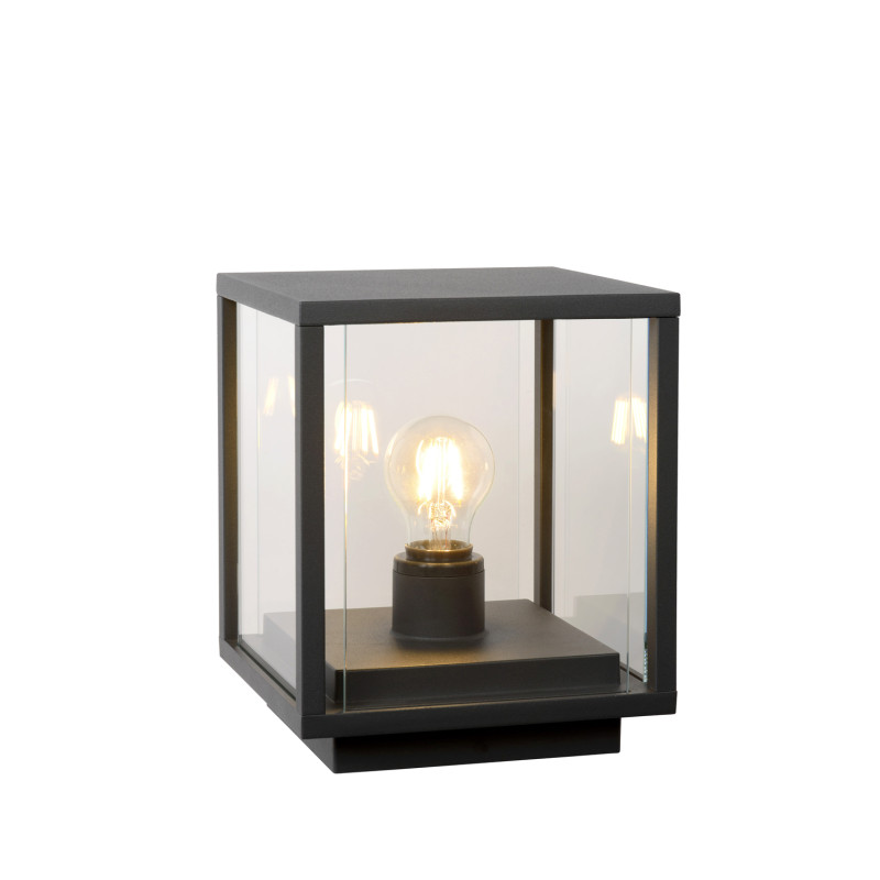 Borne extérieure Claire anthracite E27 60 W LUCIDE
