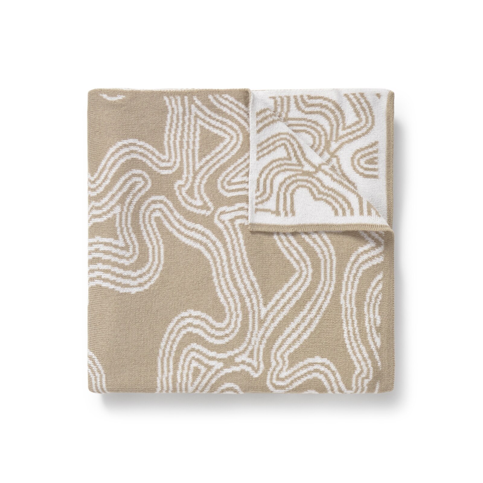 Manta de bebé reversible Nilo beige