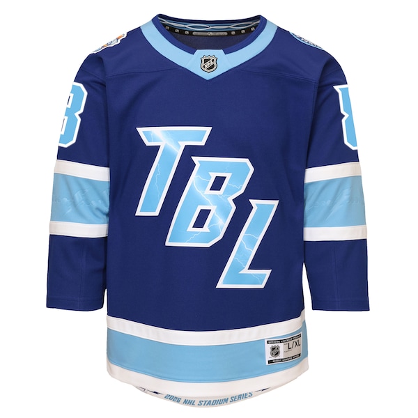 Andrei Vasilevskiy Tampa Bay Lightning Outerstuff Youth 2026 NHL Stadium Series Premier Jersey - Blue