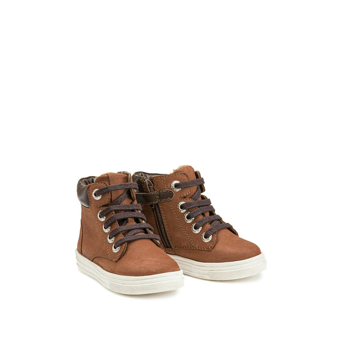 Bottines zippées en cuir