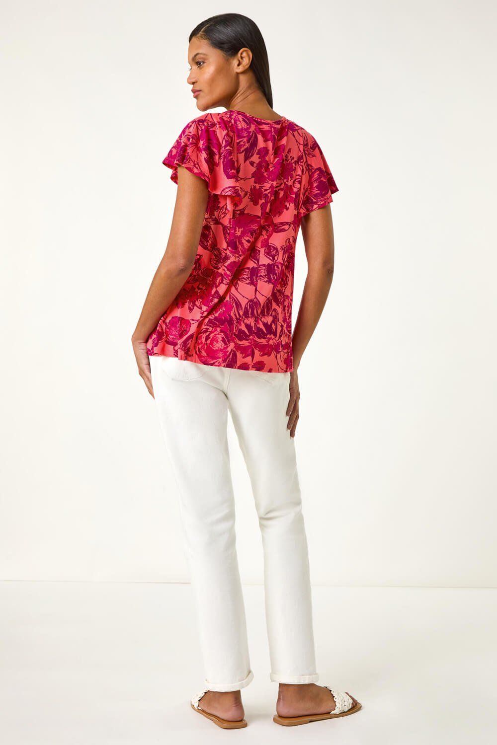 Roman Angel Frill Sleeve T-shirt