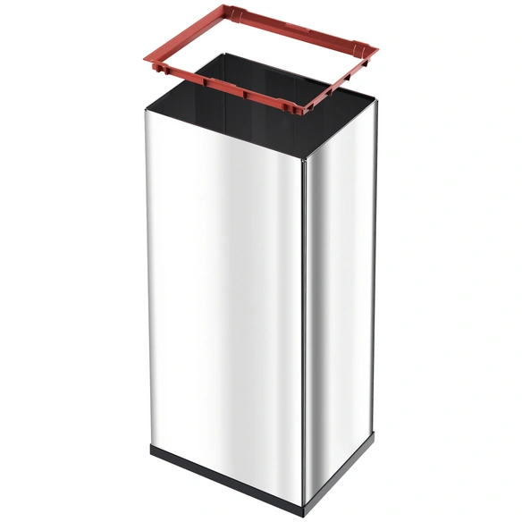 Großraum-Abfalleimer »Big-Box Swing XL«, edelstahlfarben, 52 l
