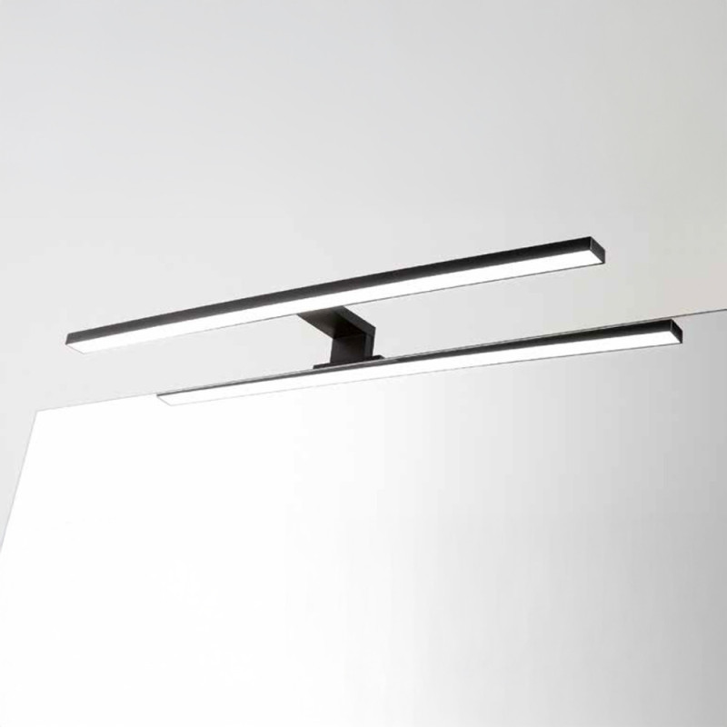 Applique LED de salle de bain Yuma noir mat 8 W THYS