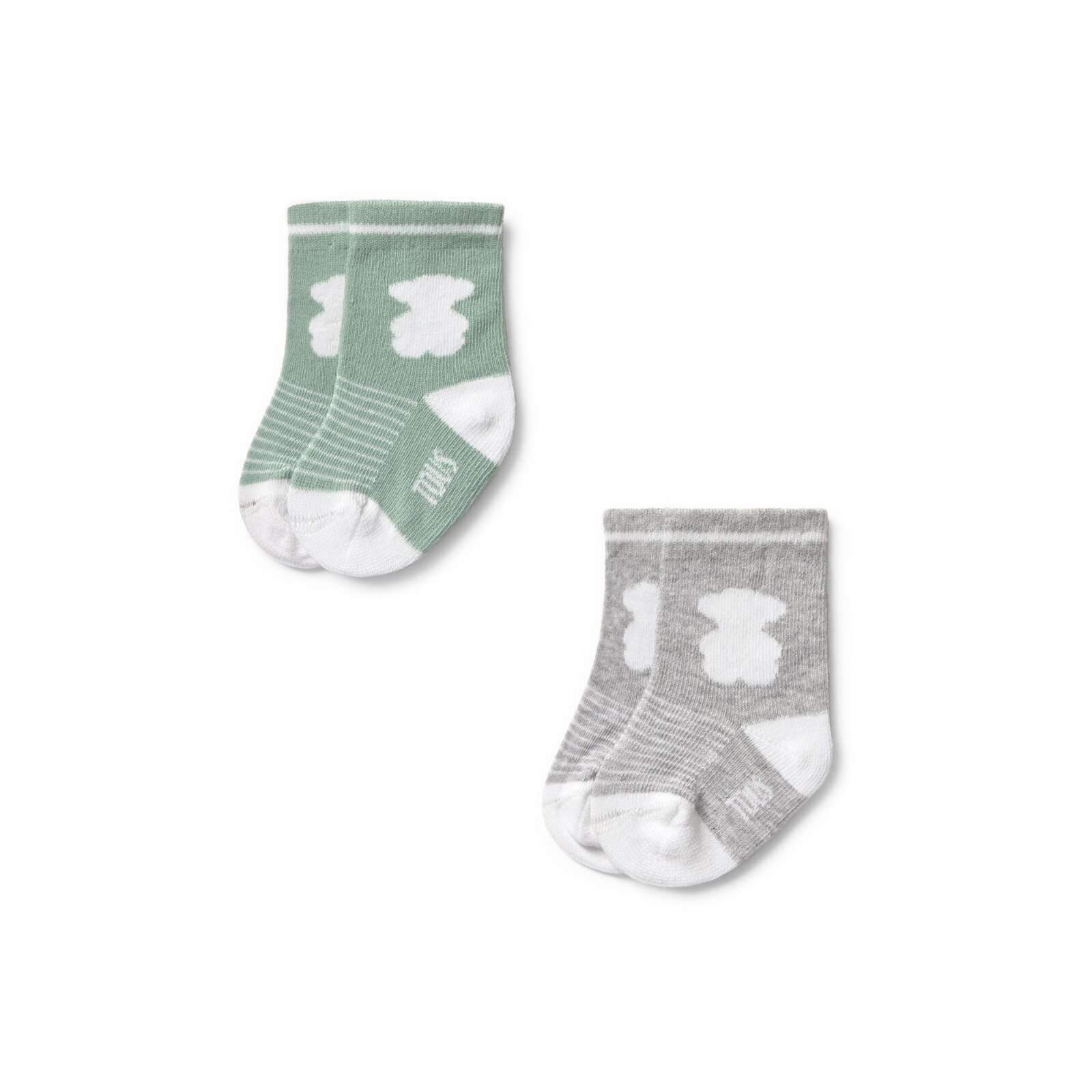 Set 2 pares de calcetines bebé SSocks bruma