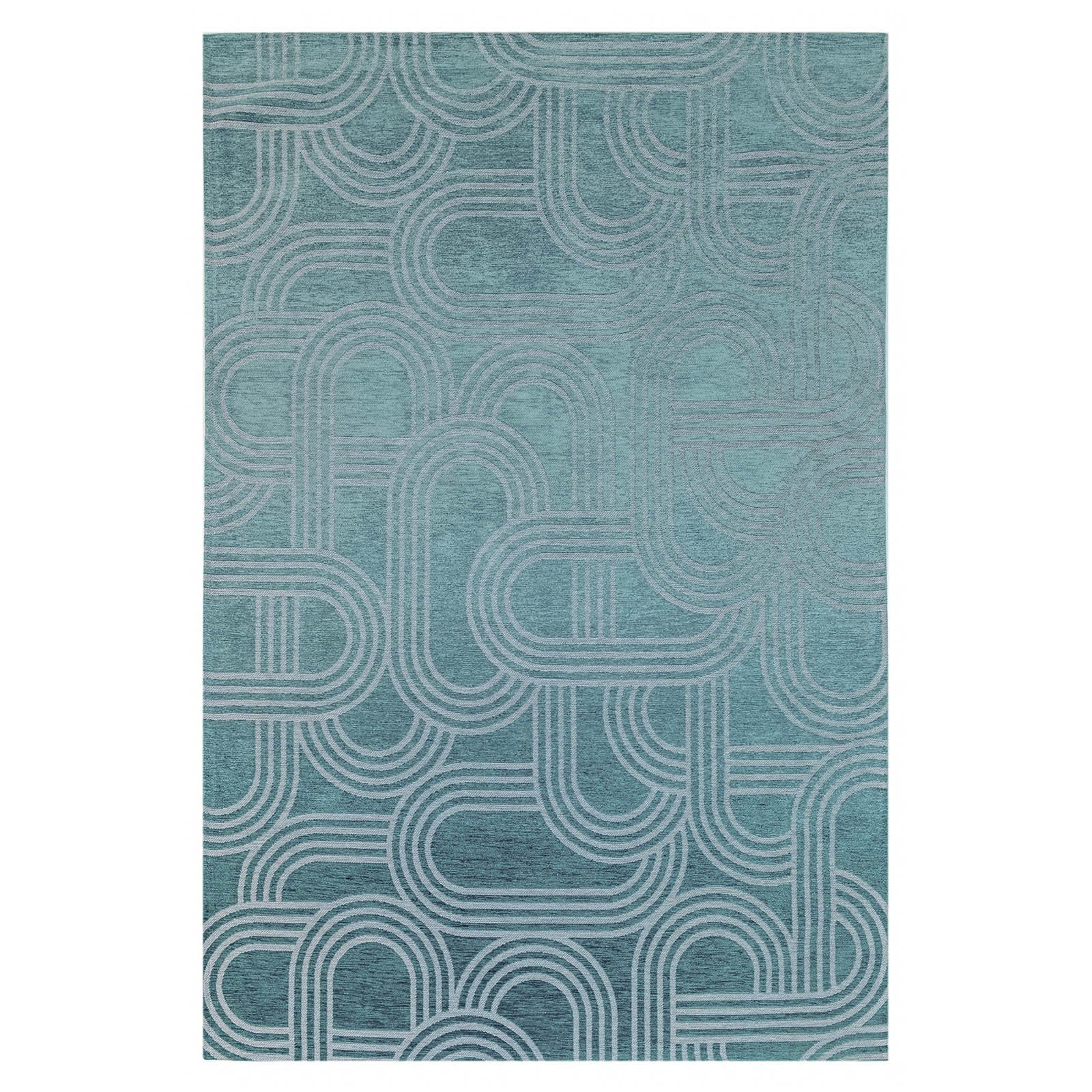 Lola&Moi vloerkleed Blue Glow - blauw - 140x200cm