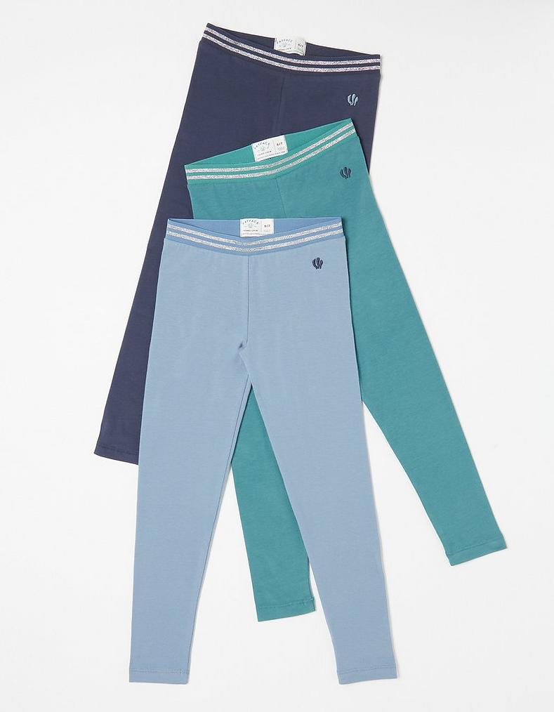 Three Pack Solid Leggings