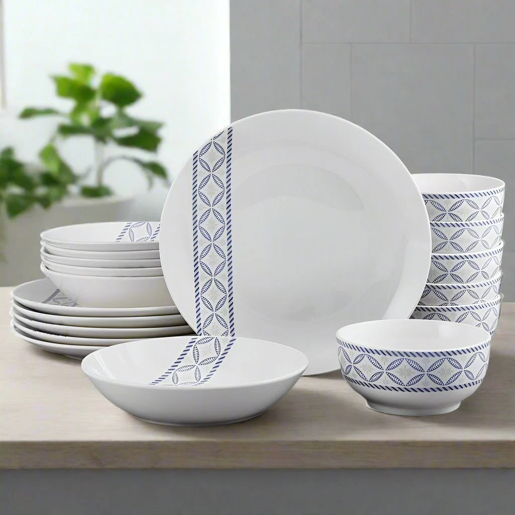 Preslie 18 Piece Dinnerware Set, Service for 6