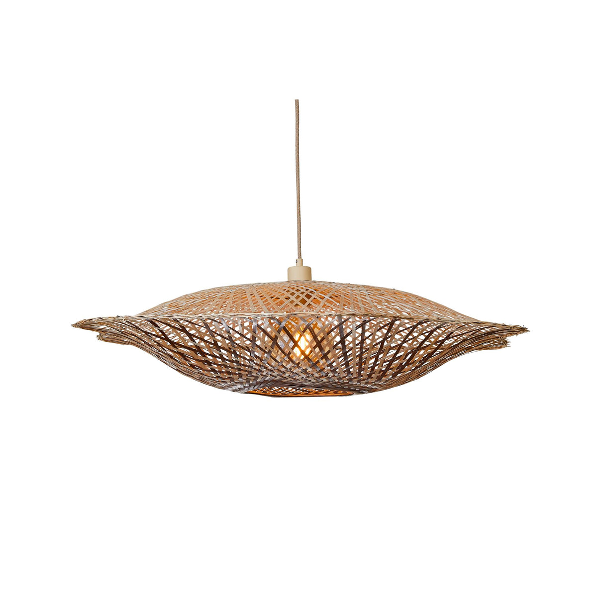 GOOD&MOJO hanglamp MADURA - bruin - Ø87cm