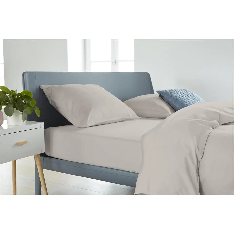 Ambiante Bamboo Cotton - Hoeslaken - 140x200 - Zand