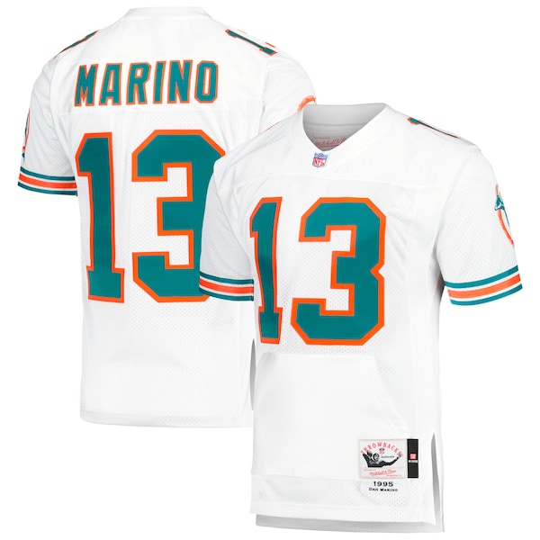 Dan Marino Miami Dolphins 1995 Authentic Throwback Retired Player Jersey - White/Aqua