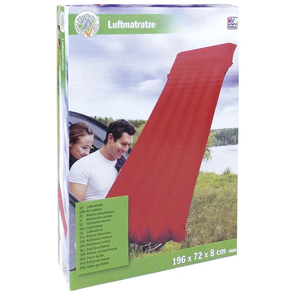 Liegematratze, 54 x 17 x 175cm, blau/rot