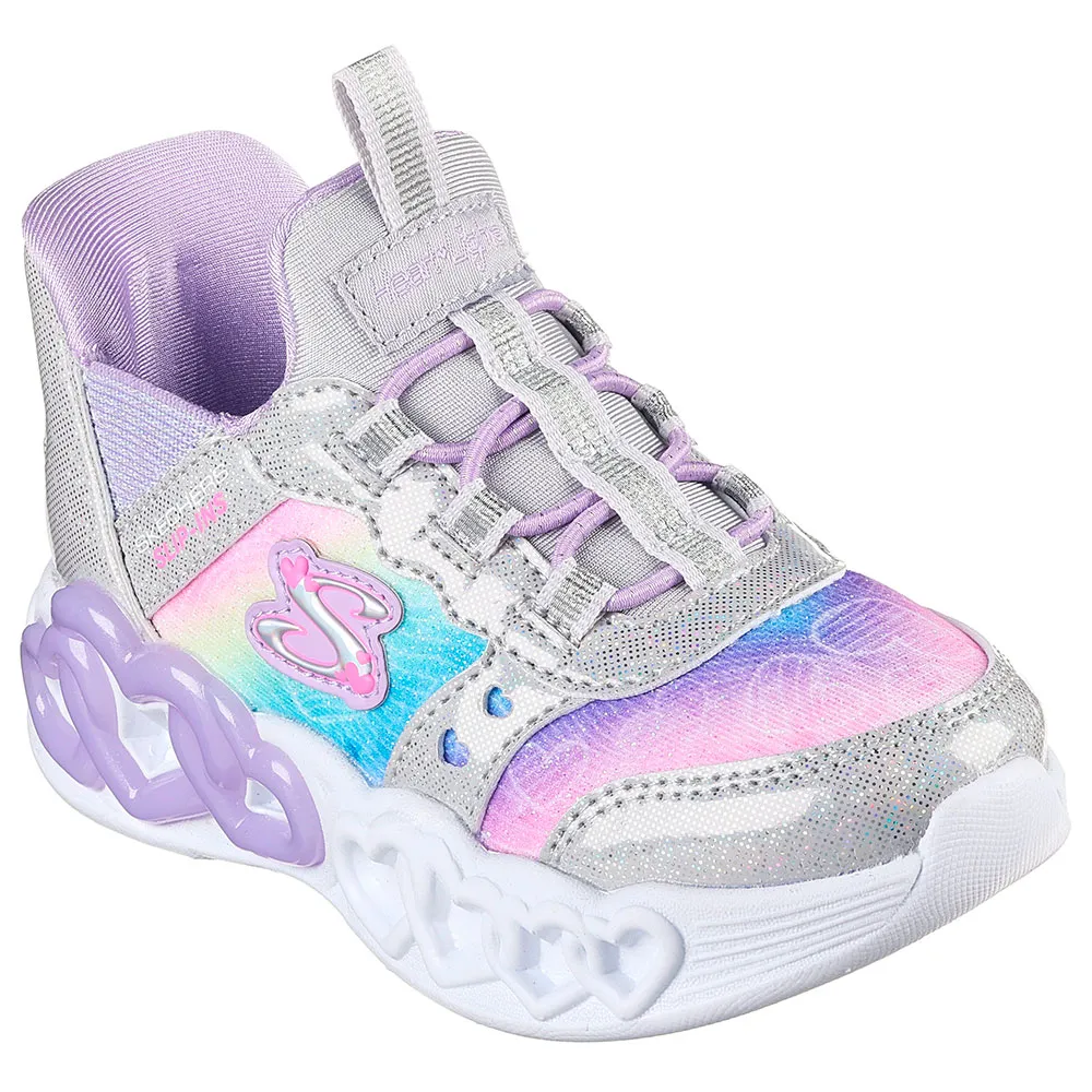 Skechers Infinite Heart Lights Eternal Shimmer slip-on trainers