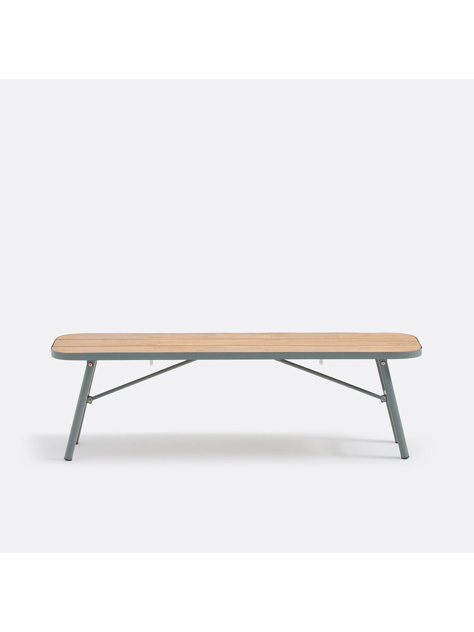 La Redoute Intérieurs Acacia Green Hanso Bench with Fold Away Legs