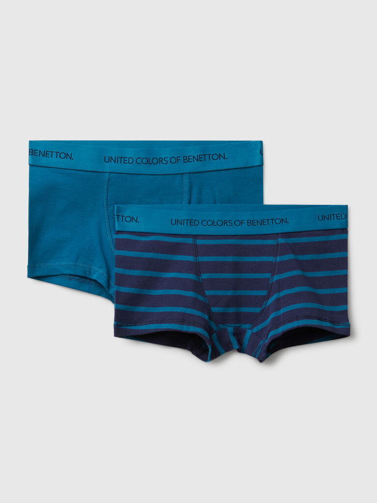 Two boxers in stretch cotton