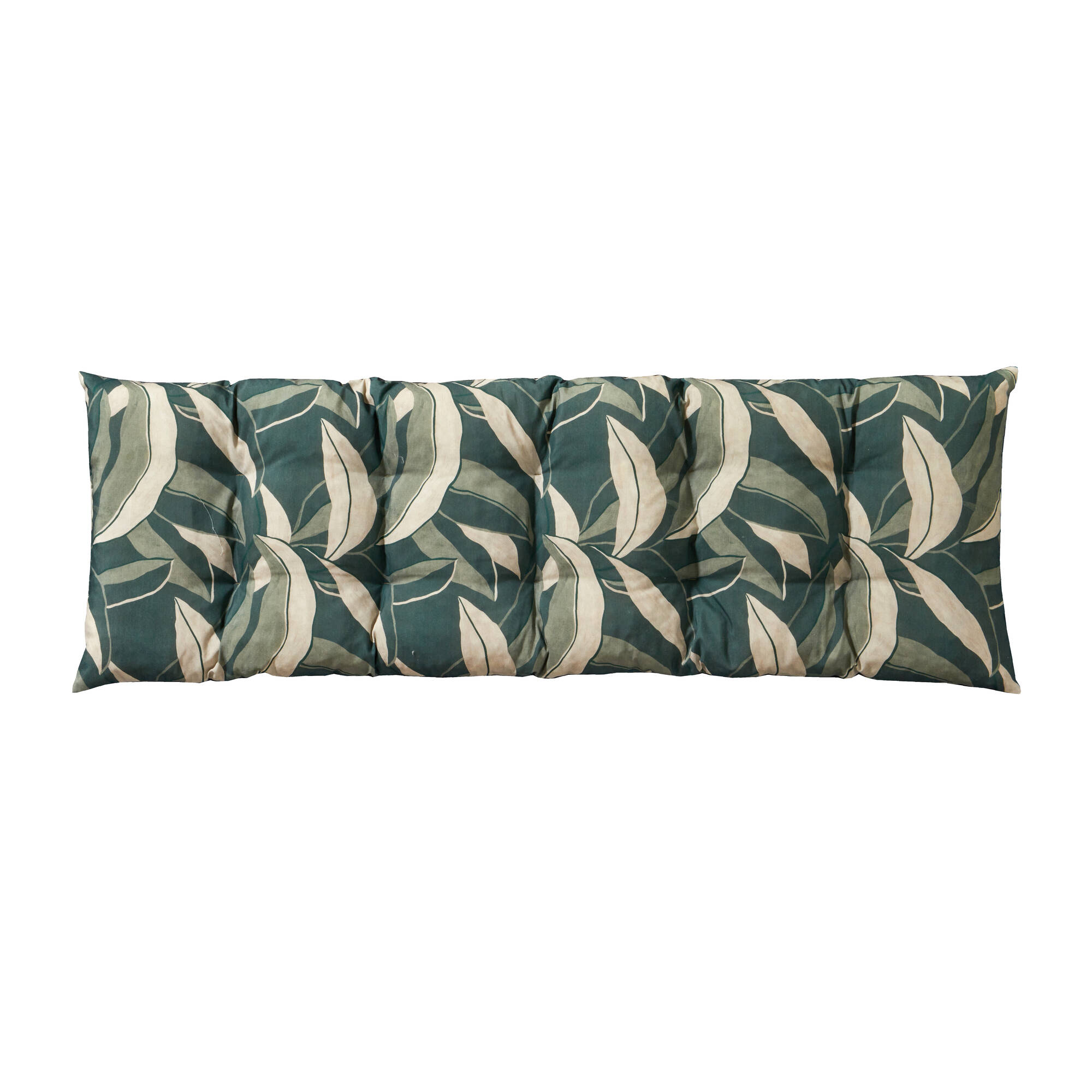 Long coussin de sol imprimé feuillage