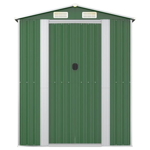 NNEVL Garden Shed Green 192x855x223 cm Galvanised Steel