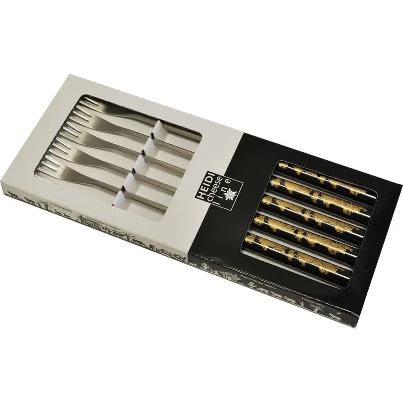 Fondue-Gabeln 6er-Set Appenzgold