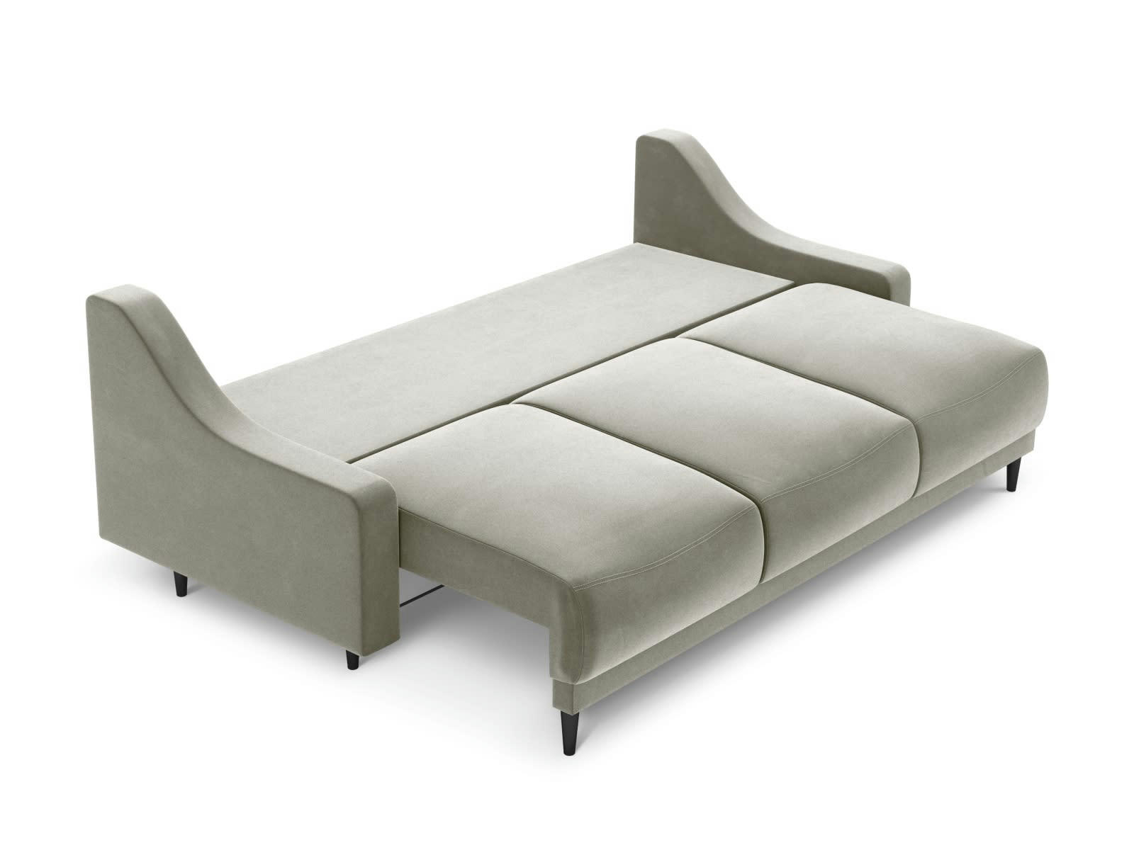 RUTILE - Canapé 3 places en velours beige