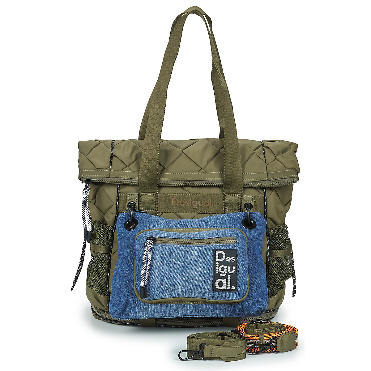 Desigual - BACK MODULARIS BRAIDED VOYAGER - Kaki