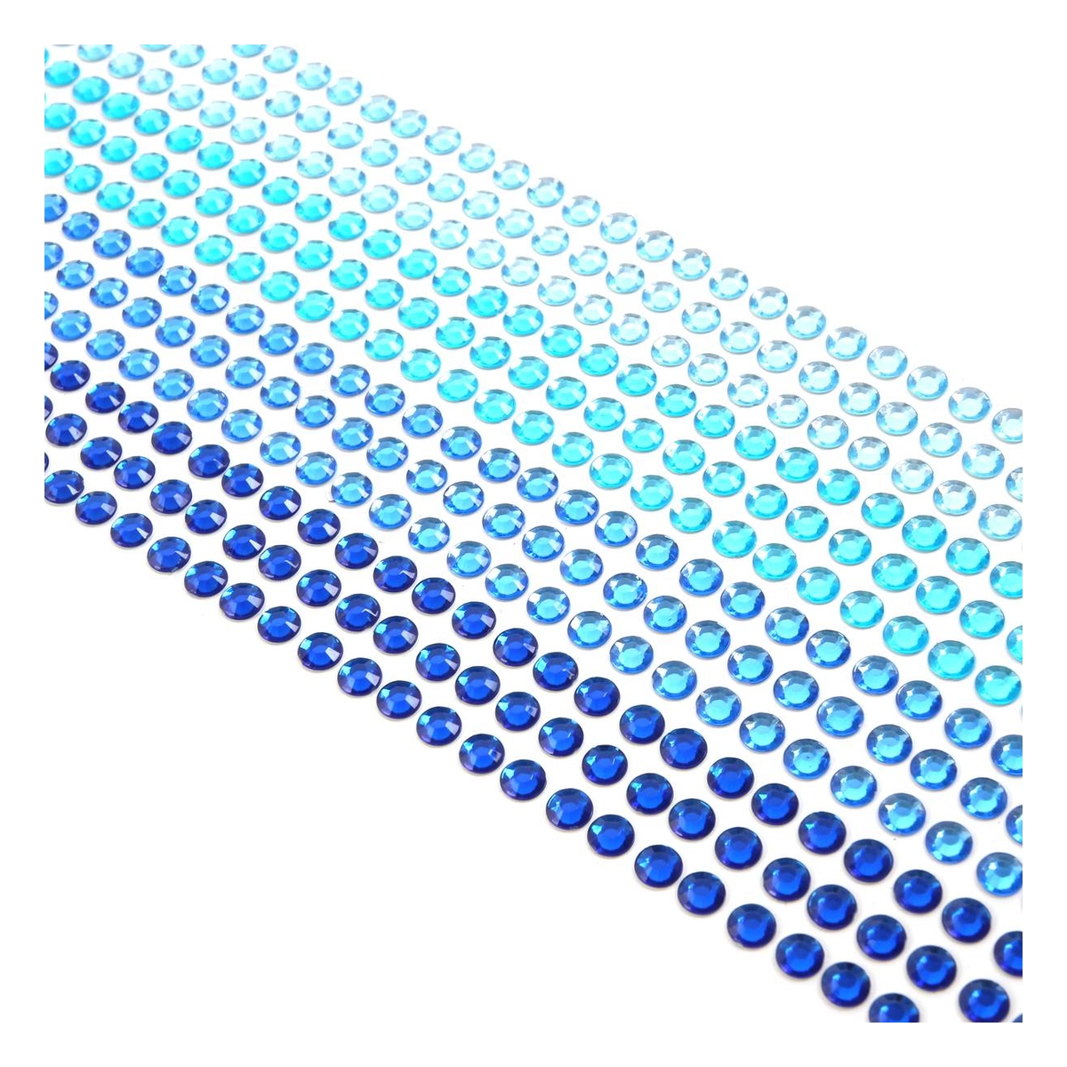 Mixed Blue Adhesive Gems 6mm 504 Pack