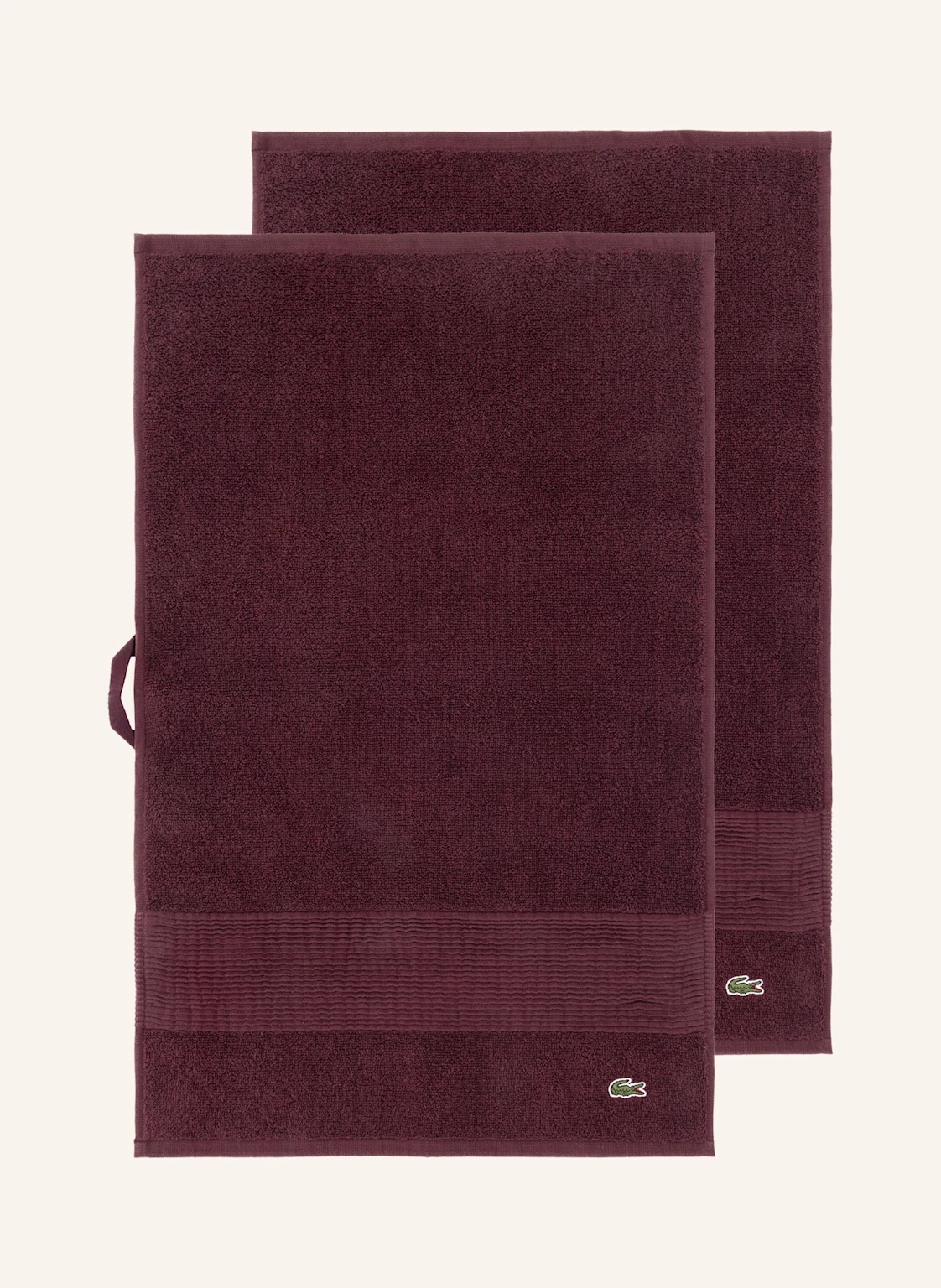 LACOSTE Gästetuch 2er Set LLECROCO