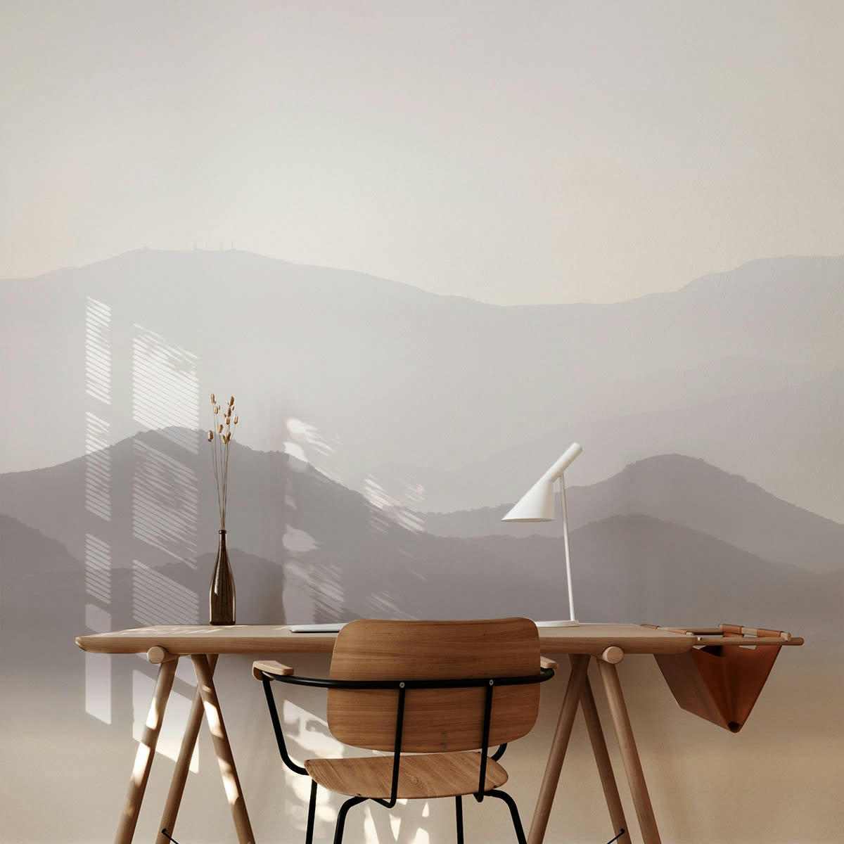 - Papier peint panoramique misty mountains 170 x 250 cm