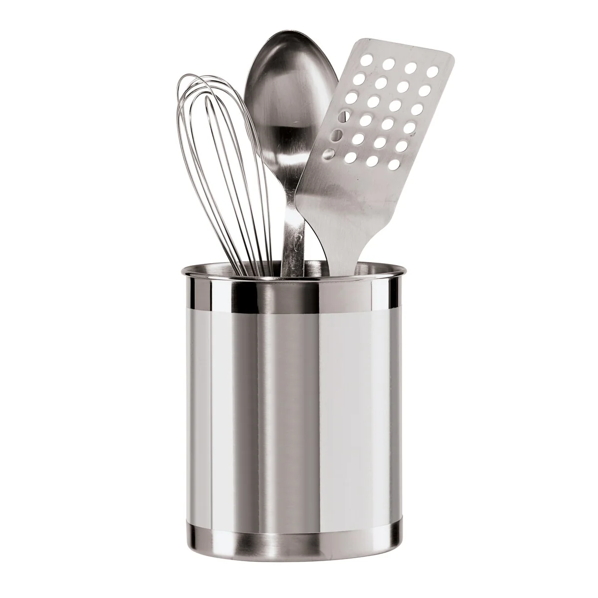 Stainless Steel Utensil Holder (5 dia x 6.25 H)