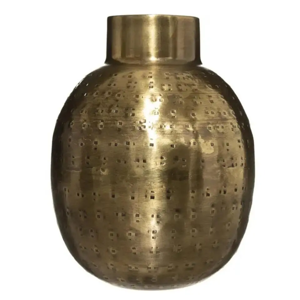 Atmosphera Bloemenvaas Emperor - goud - metaal - D10 x H15 cm